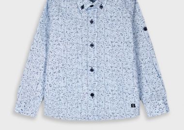 Μακρυμάνικο εμπριμέ πουκάμισο για αγόρι για επίσημες εμφανίσεις | ΣΙΕΛ - Energiers - 